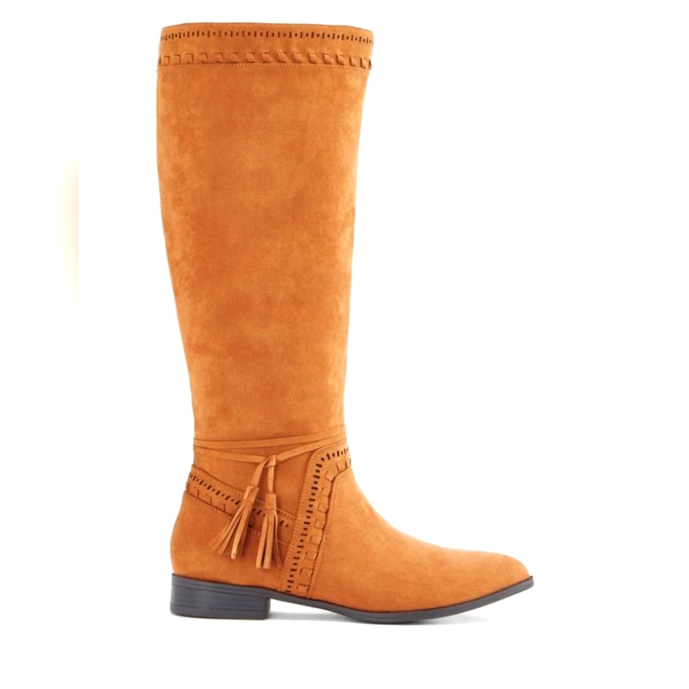 JUSTFAB faux suede tall boot